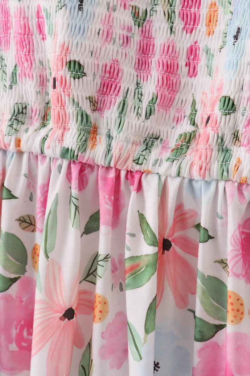 Bow applique print mom&me dress Product Image