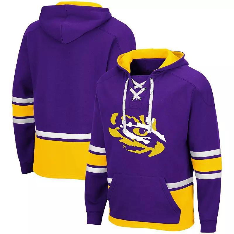 Men's Colosseum Purple LSU Tigers Lace Up 3.0 Pullover Hoodie, Size: 2XL Product Image