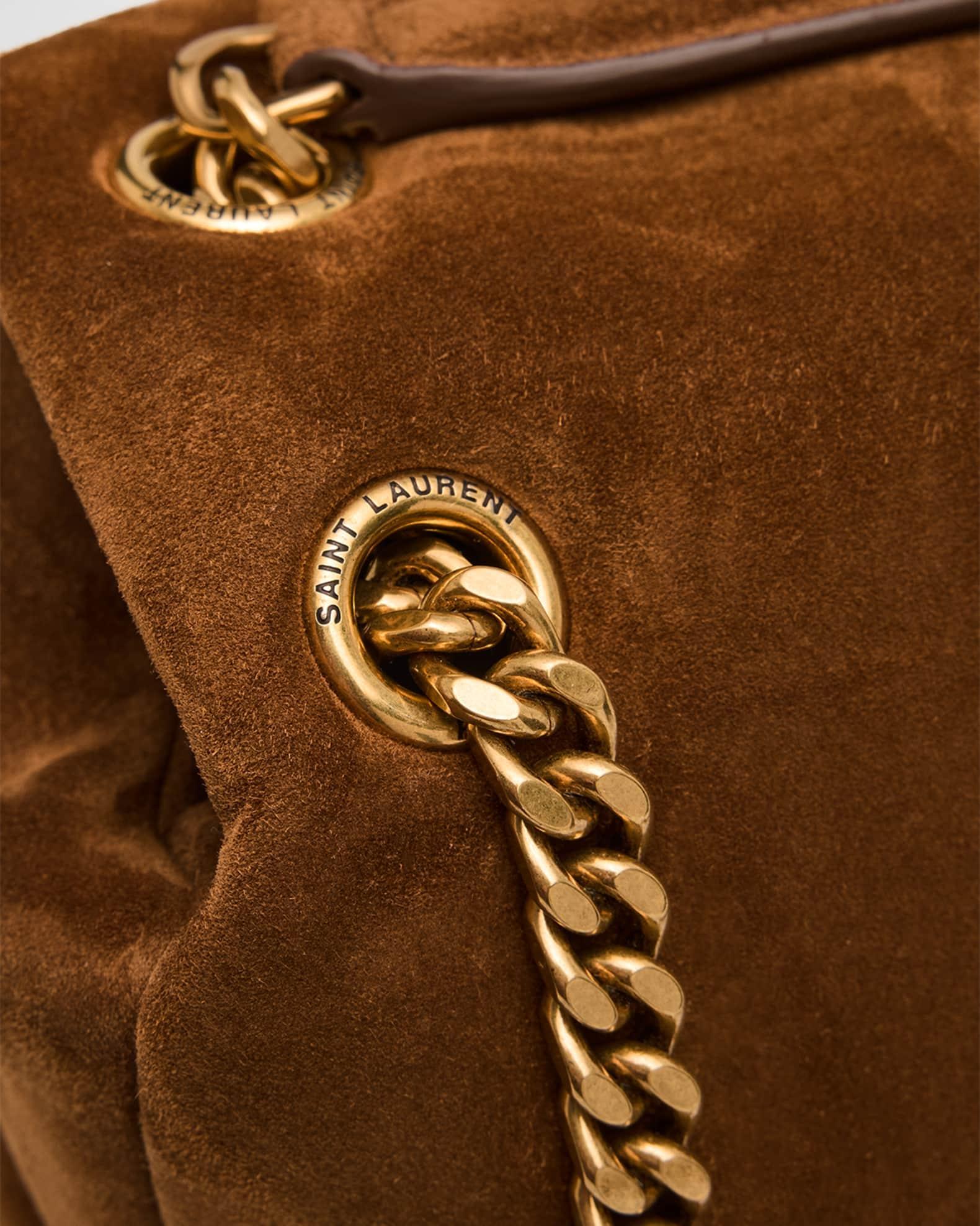 Calypso Large YSL Chain Shoulder Bag in Suede Product Image
