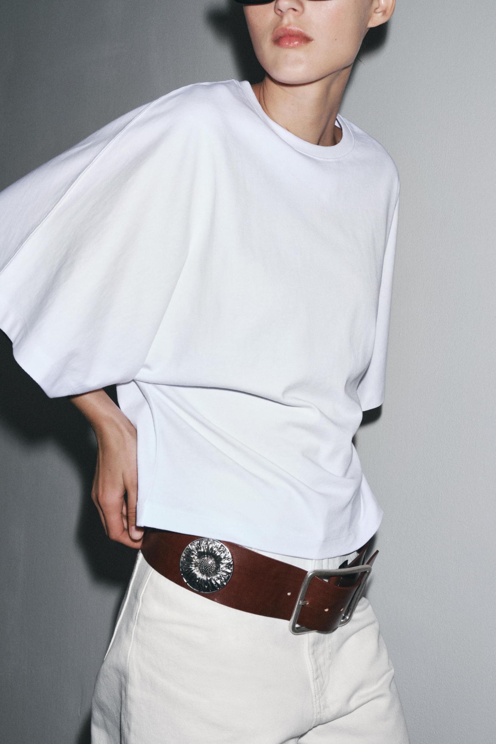 WASHED CAPE SLEEVE T-SHIRT Product Image