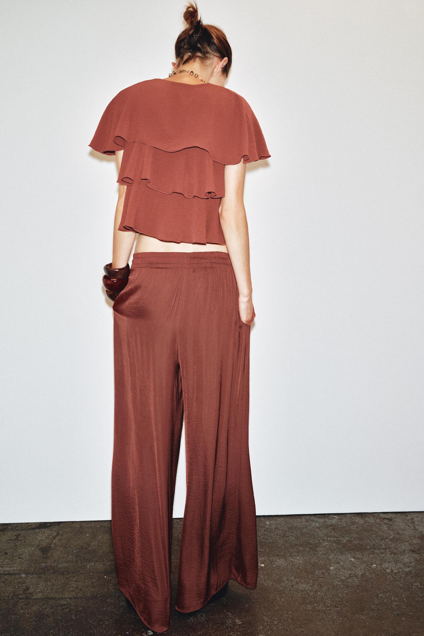 FLOWY WIDE LEG PANTS Product Image