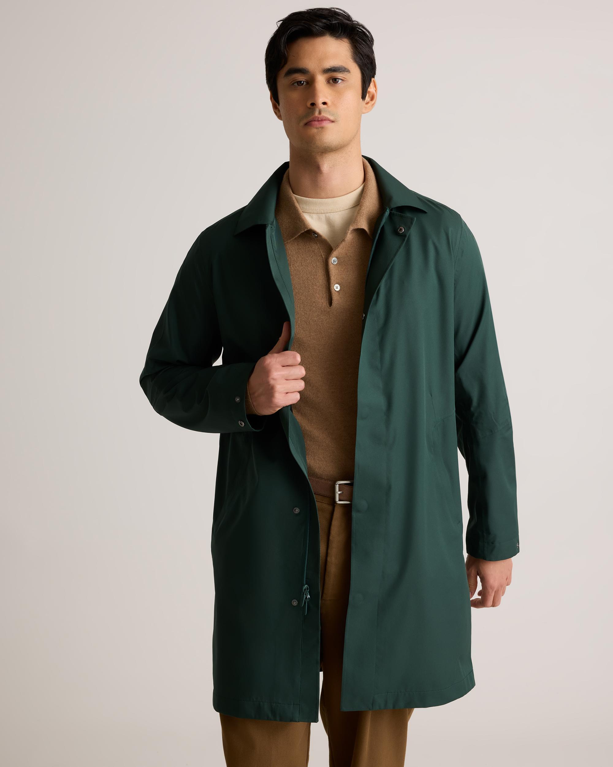 Quince | Men's Weatherproof Long Rain Jacket Polyester/Recycled Polyester Blend Product Image