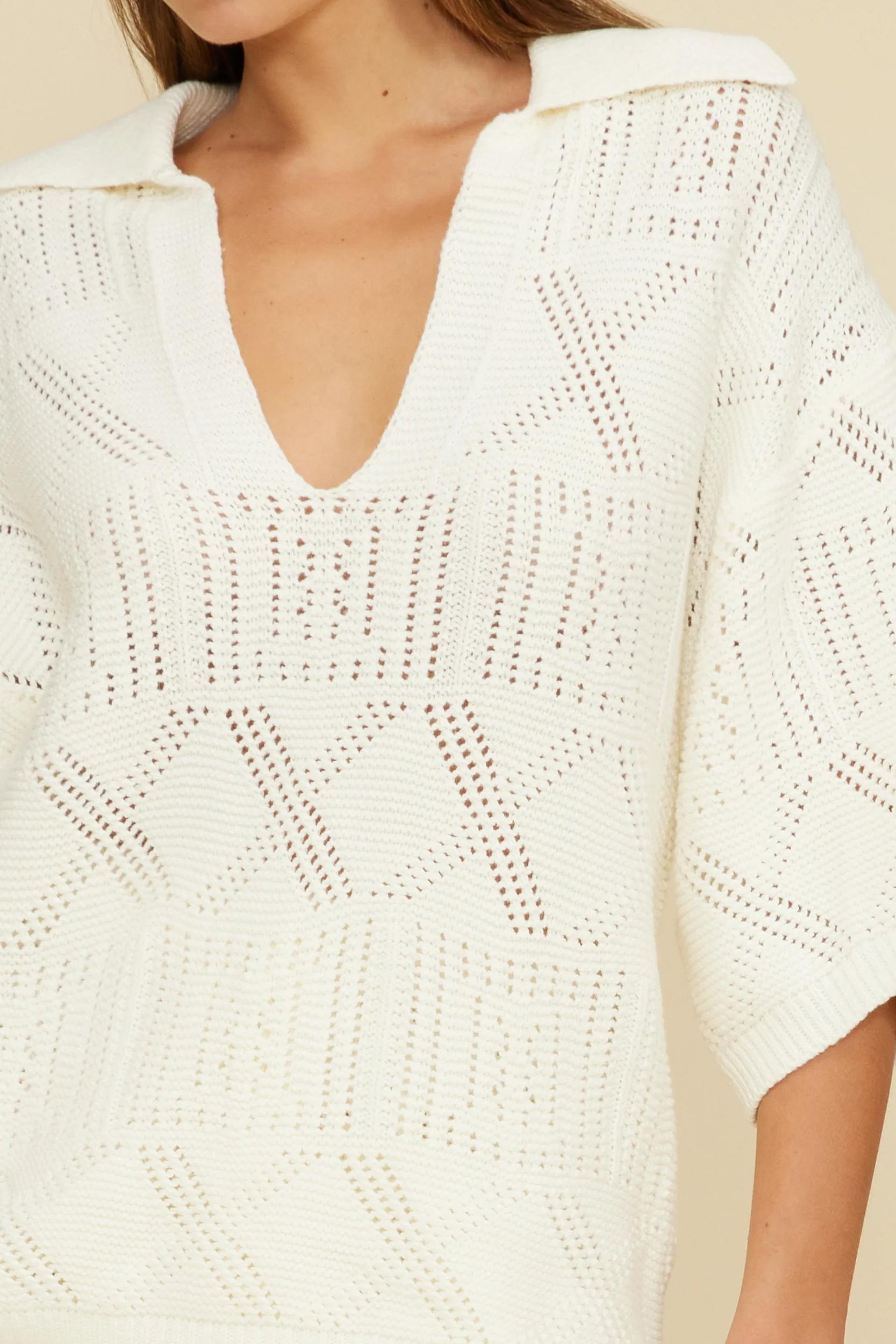 Lita Knit Shorts | White Product Image