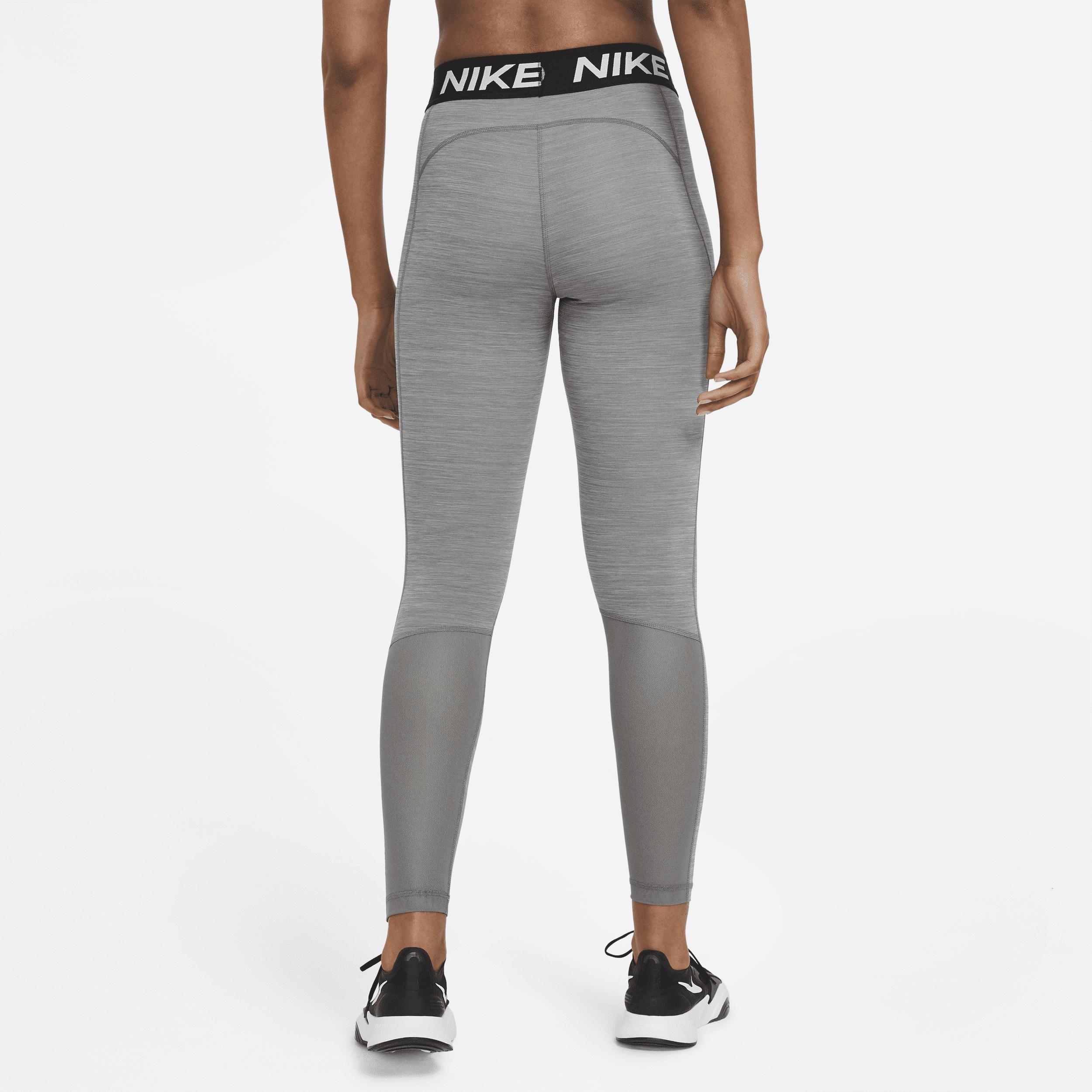 Womens Nike Pro Mid-Rise Mesh-Paneled Leggings | CZ9779-084 Product Image