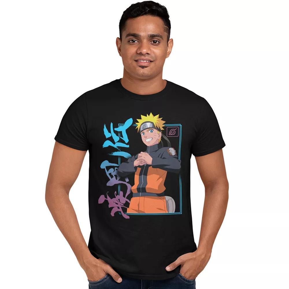 Men's Naruto Kanji Graphic Tee, Size: XXL, Black Product Image