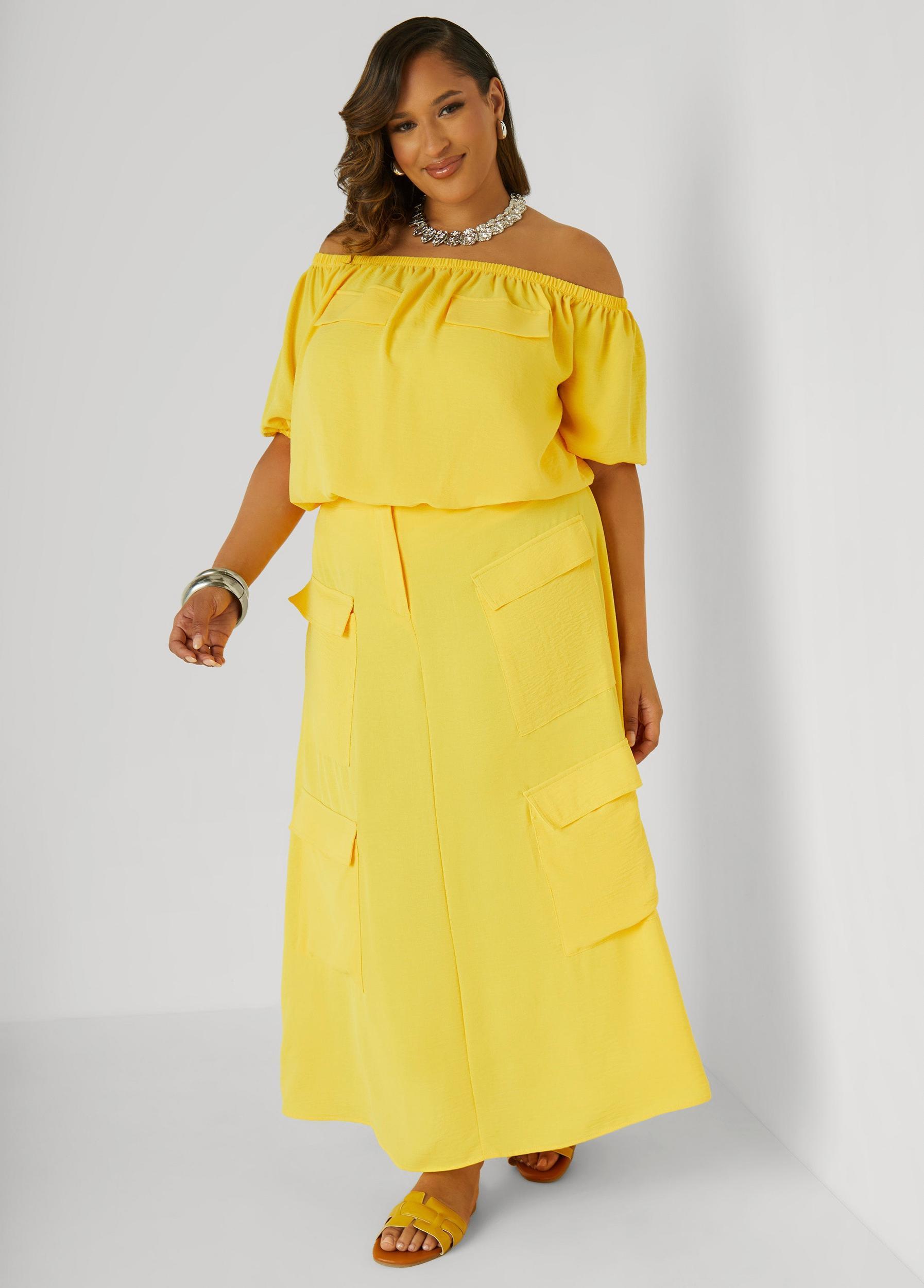 Plus Size Textured Off The Shoulder Blouse Ashley Stewart Product Image