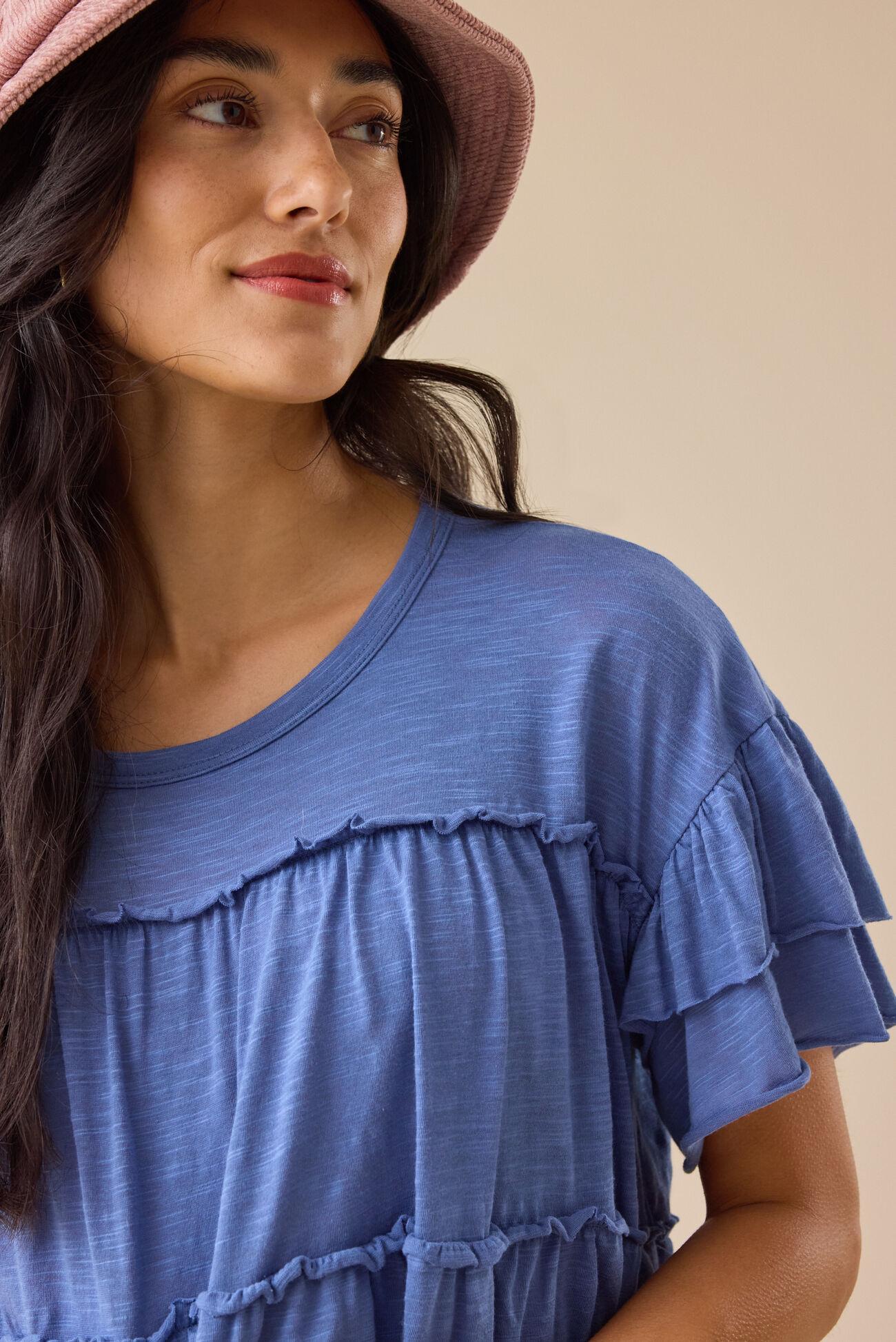 Lucy Ruffle Sleeve Top Product Image