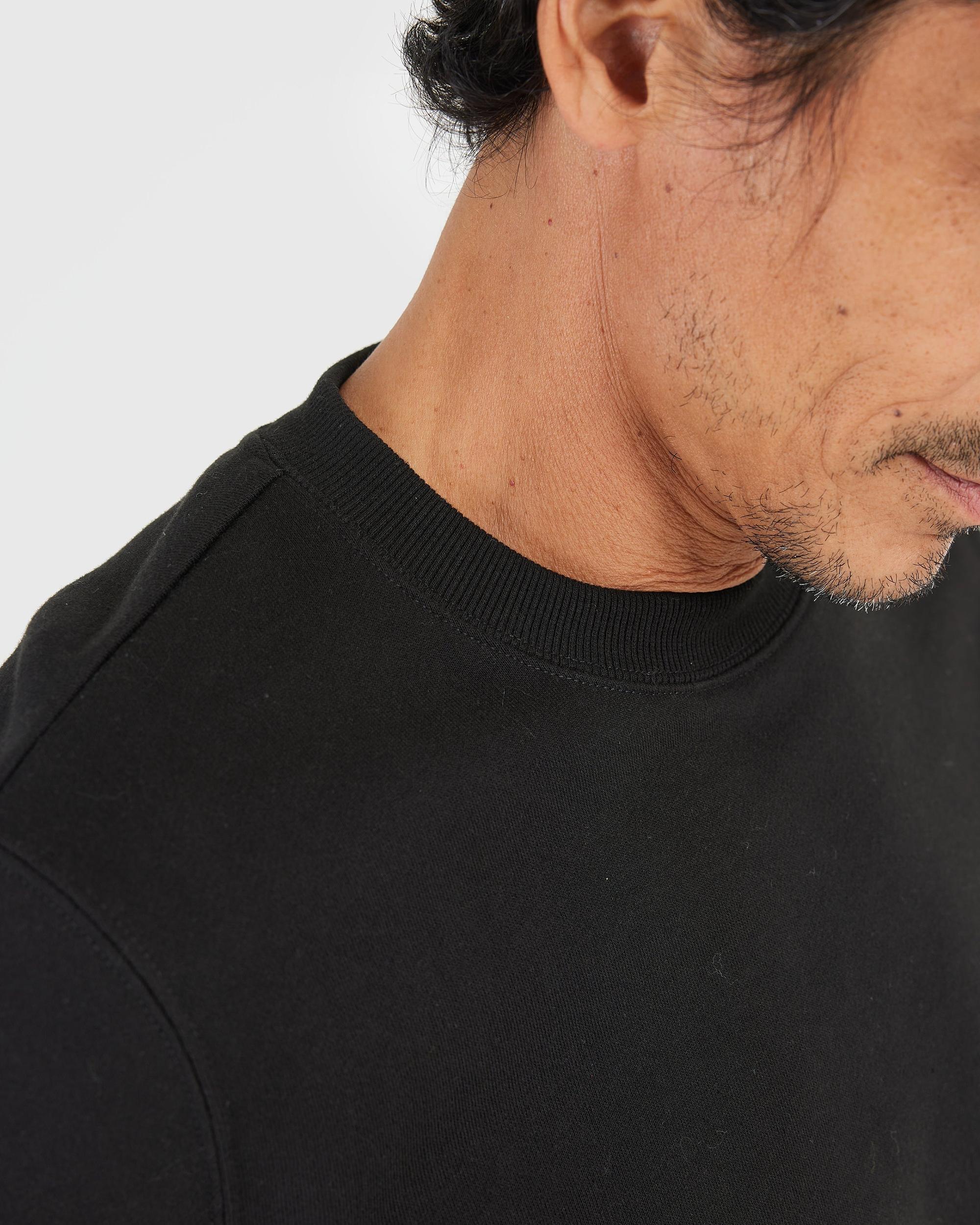 Black Fleece French Terry Pullover Crew Neck Product Image