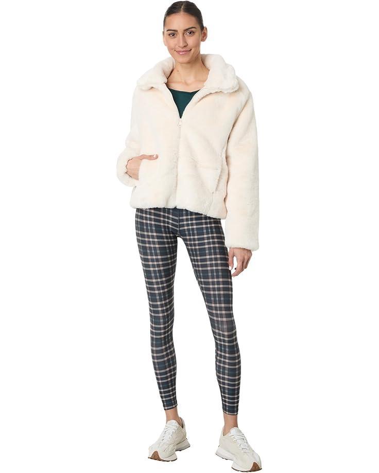 Faux Shearling Hoodie Jacket Product Image