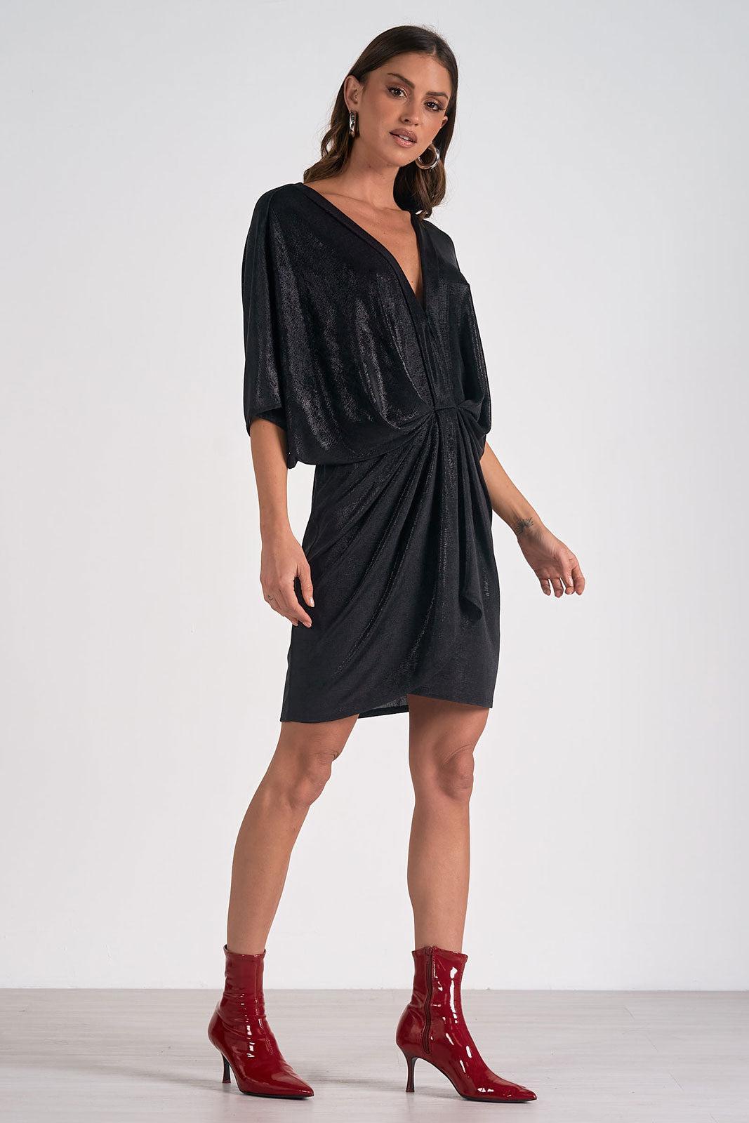 Shimmer Gathered Dress Product Image