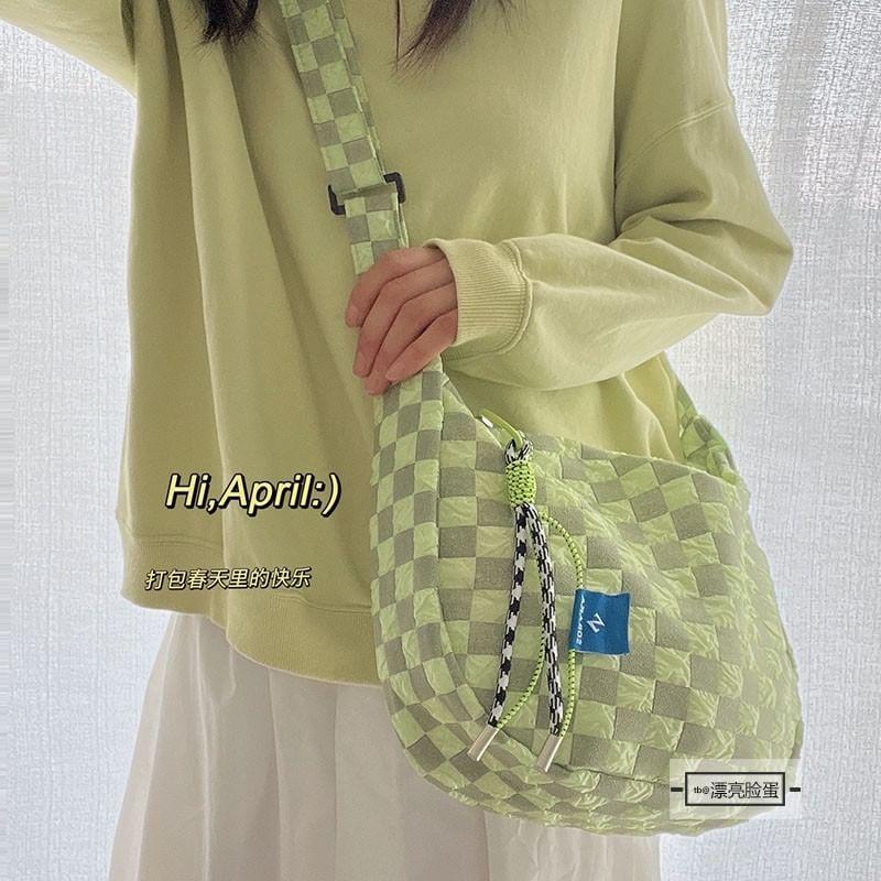 Checkerboard Crossbody Bag / Bag Charm / Set Product Image