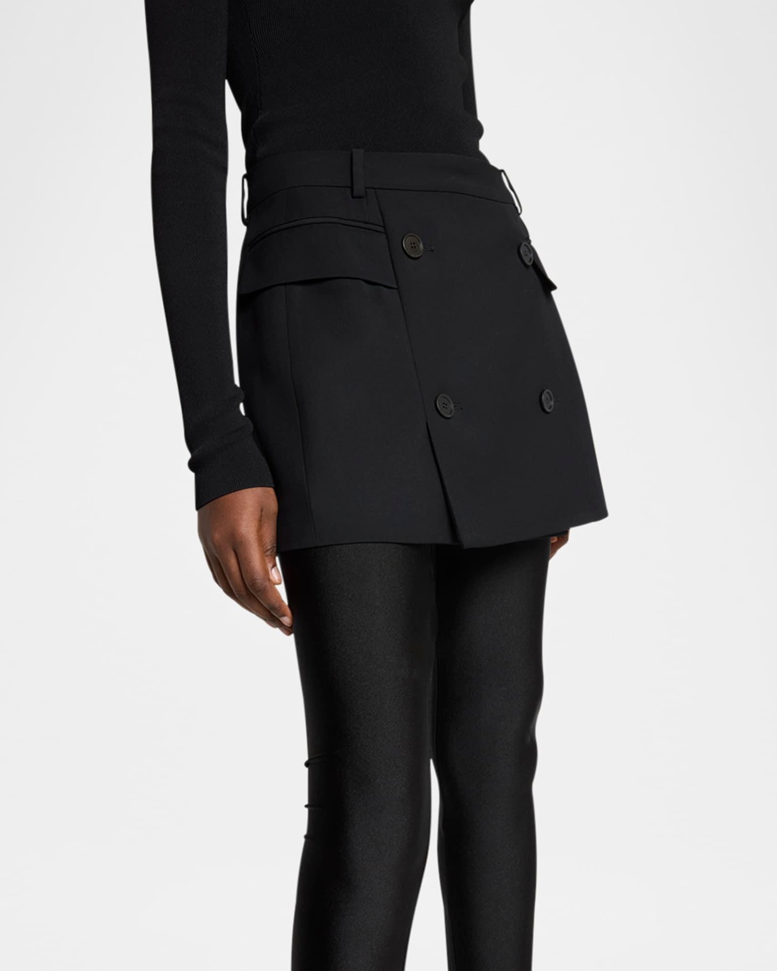 Double-Breasted Tailored Mini Skirt Product Image