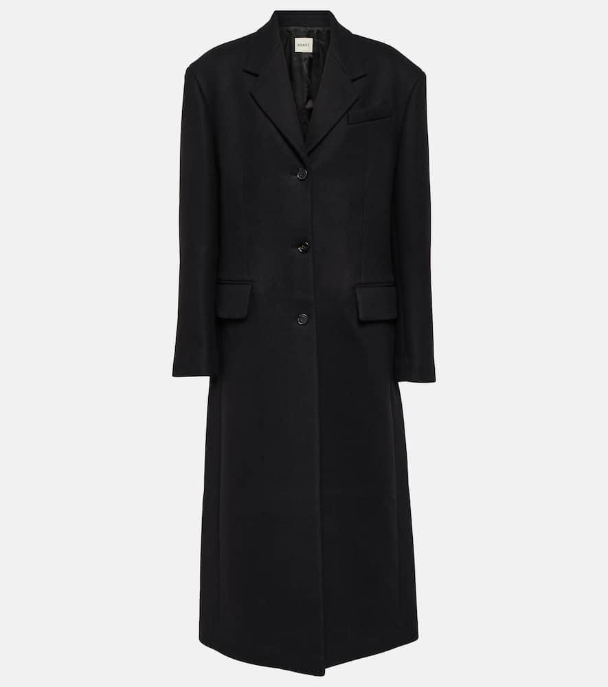 KHAITE Bontin Wool-blend Coat In Black Product Image