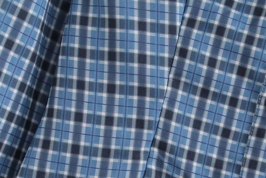 Long-Sleeve Plaid Shirt Product Image