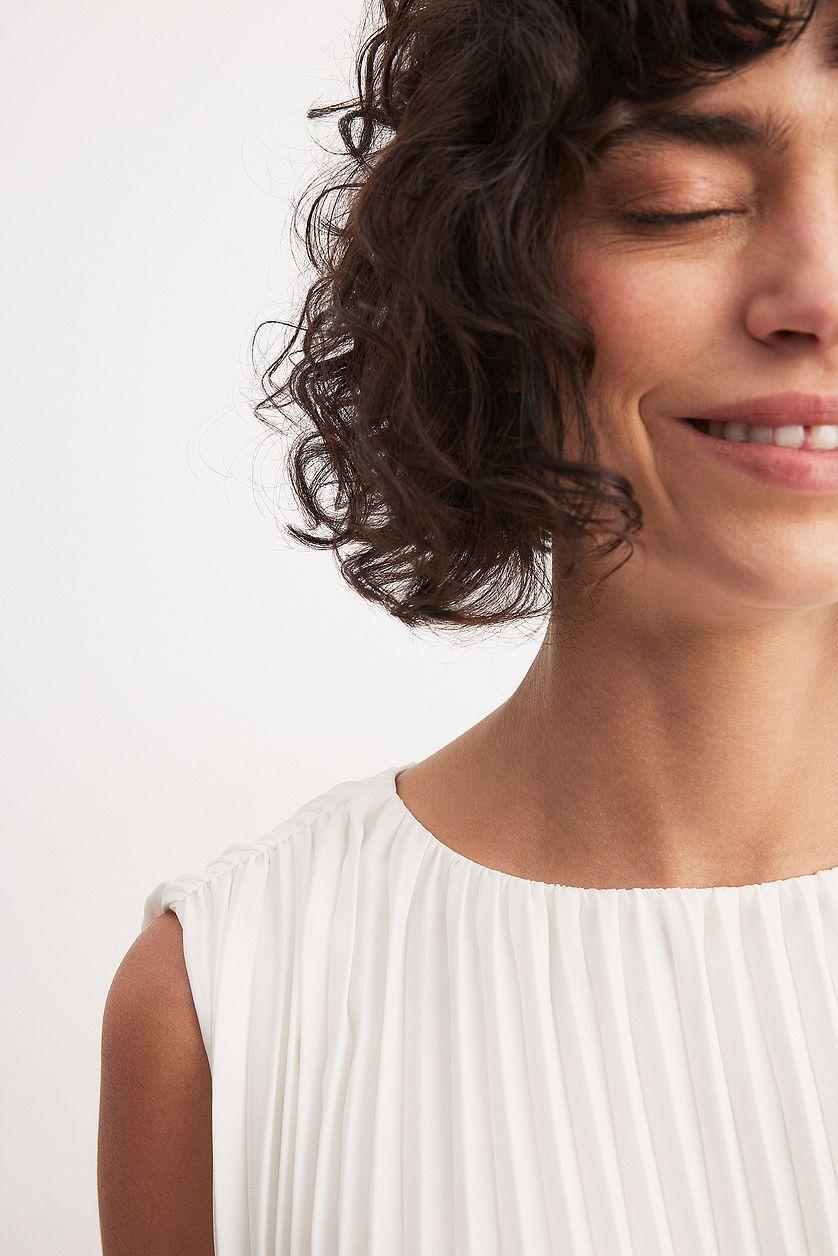 Sleeveless Plisse Mini Dress Product Image