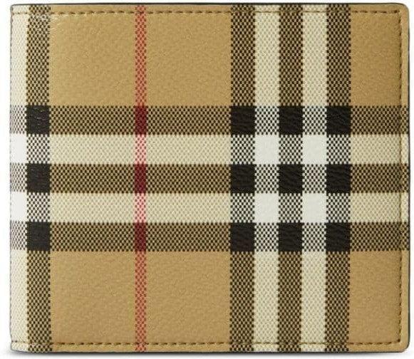 BURBERRY Men's Coated Canvas Wallet In Beige Product Image