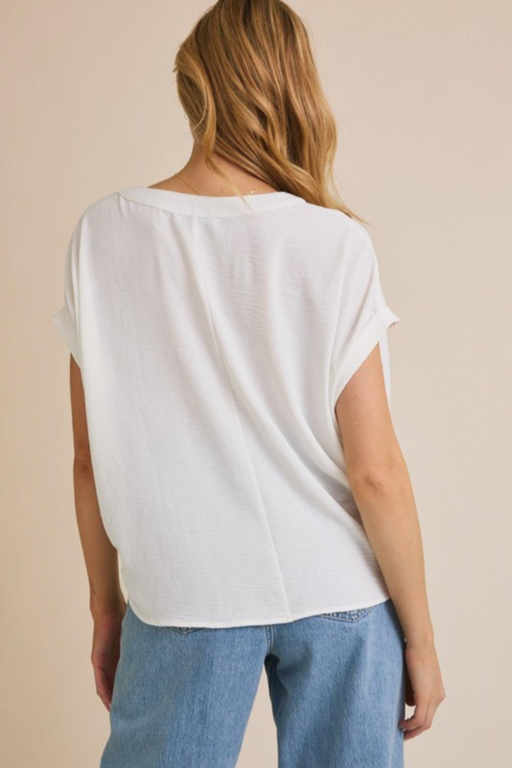 V Neck Button Down Top Product Image