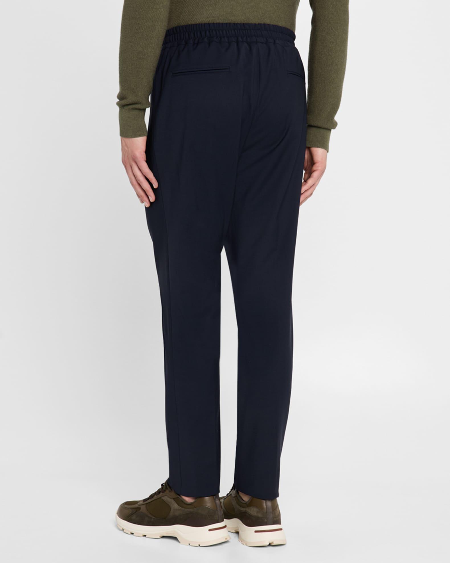 Men's Pleated Drawstring Pants Product Image