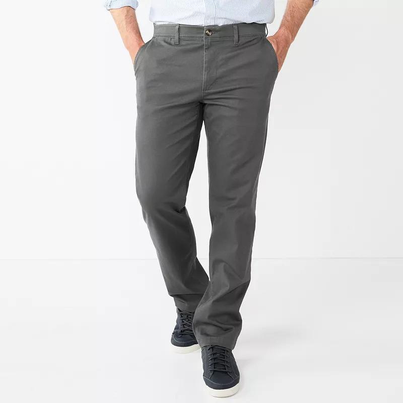 Men's Sonoma Goods For Life® Flexwear Straight-Fit Chinos, Size: 32X30, Alloy Product Image