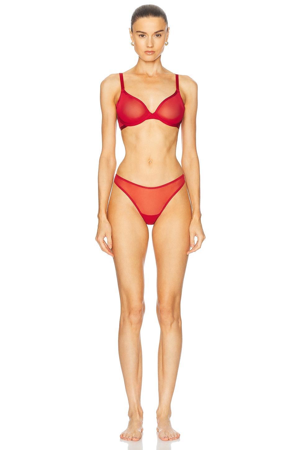 Mesh Plunge Bra Product Image