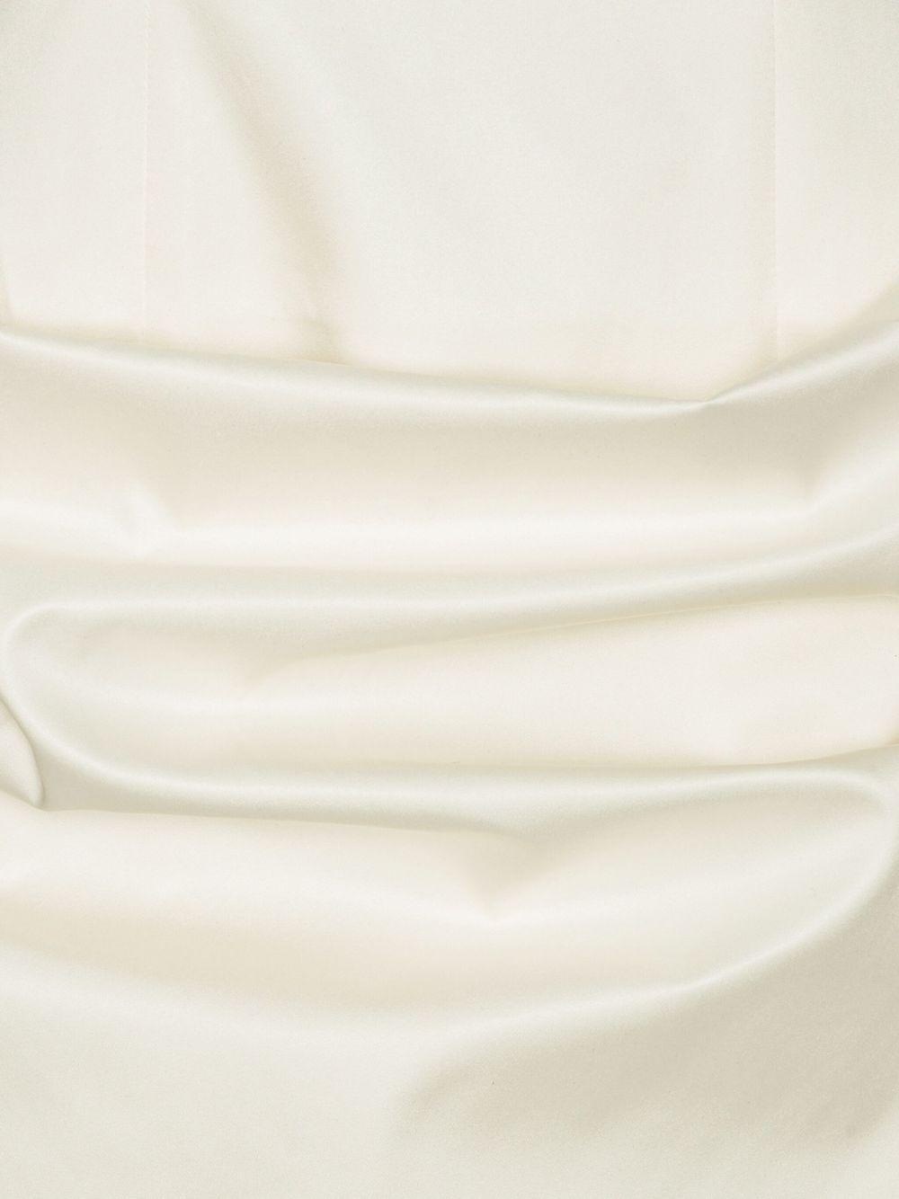 sweetheart-neck draped minidress Product Image