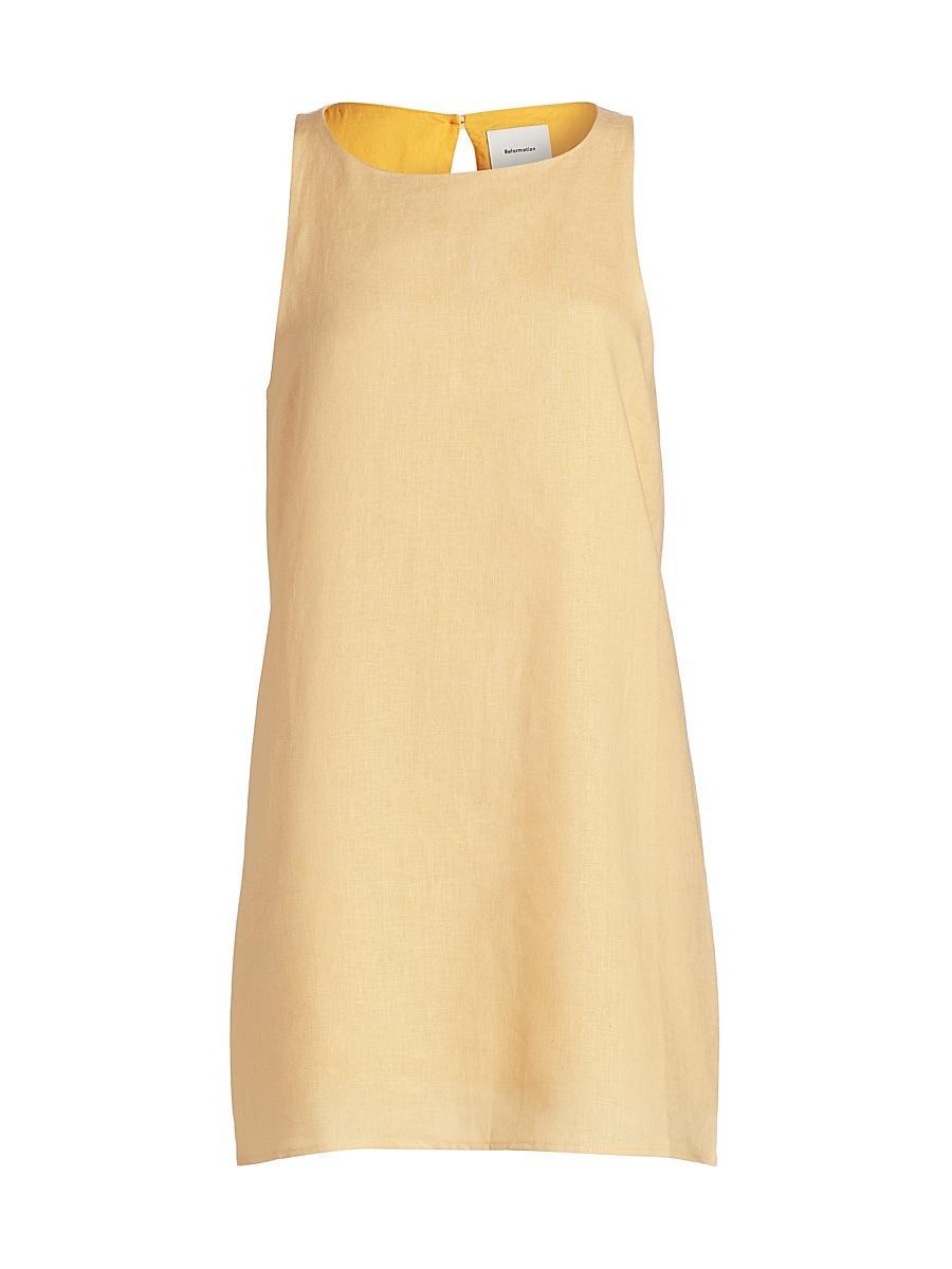 Womens Jessi Striped Linen Minidress Product Image