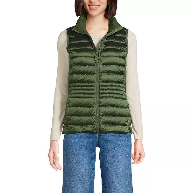 Womens Lands End Wanderweight Packable Down Vest Product Image