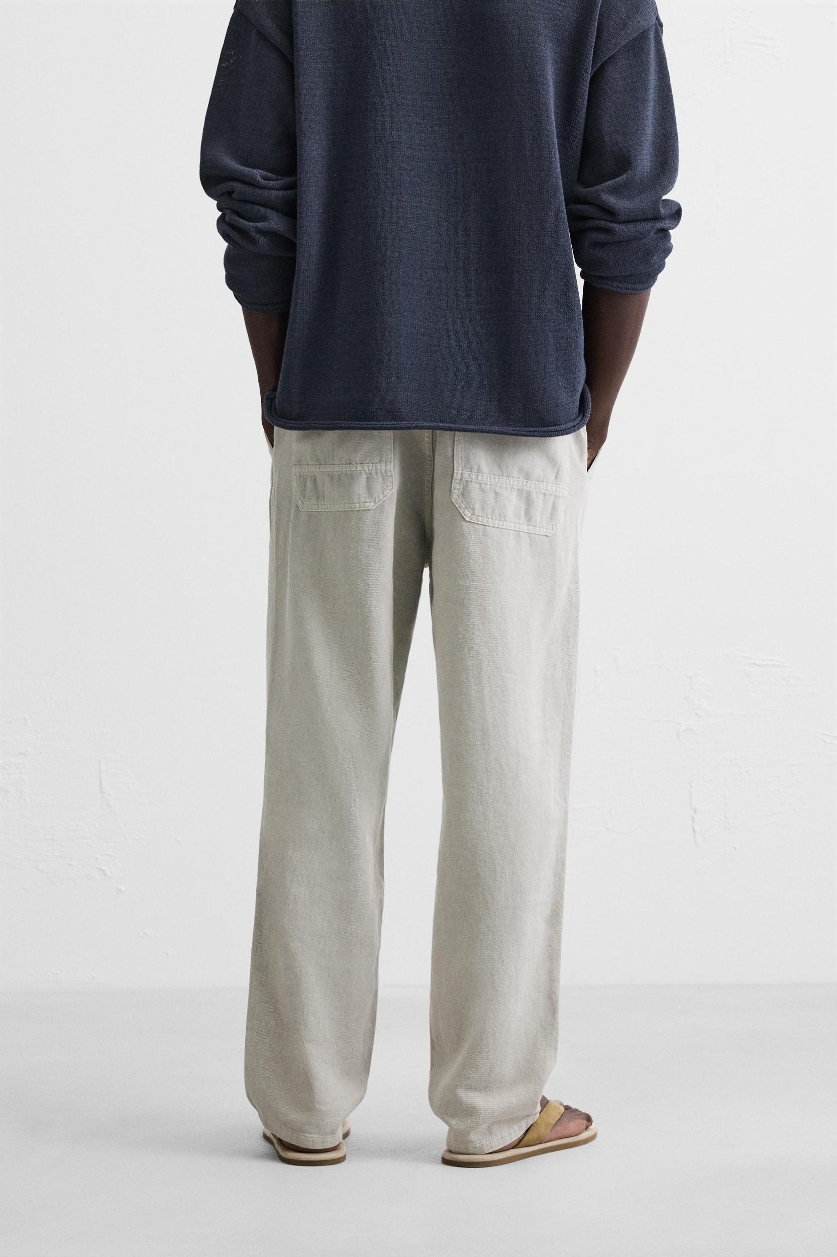 COTTON - LINEN PANTS Product Image