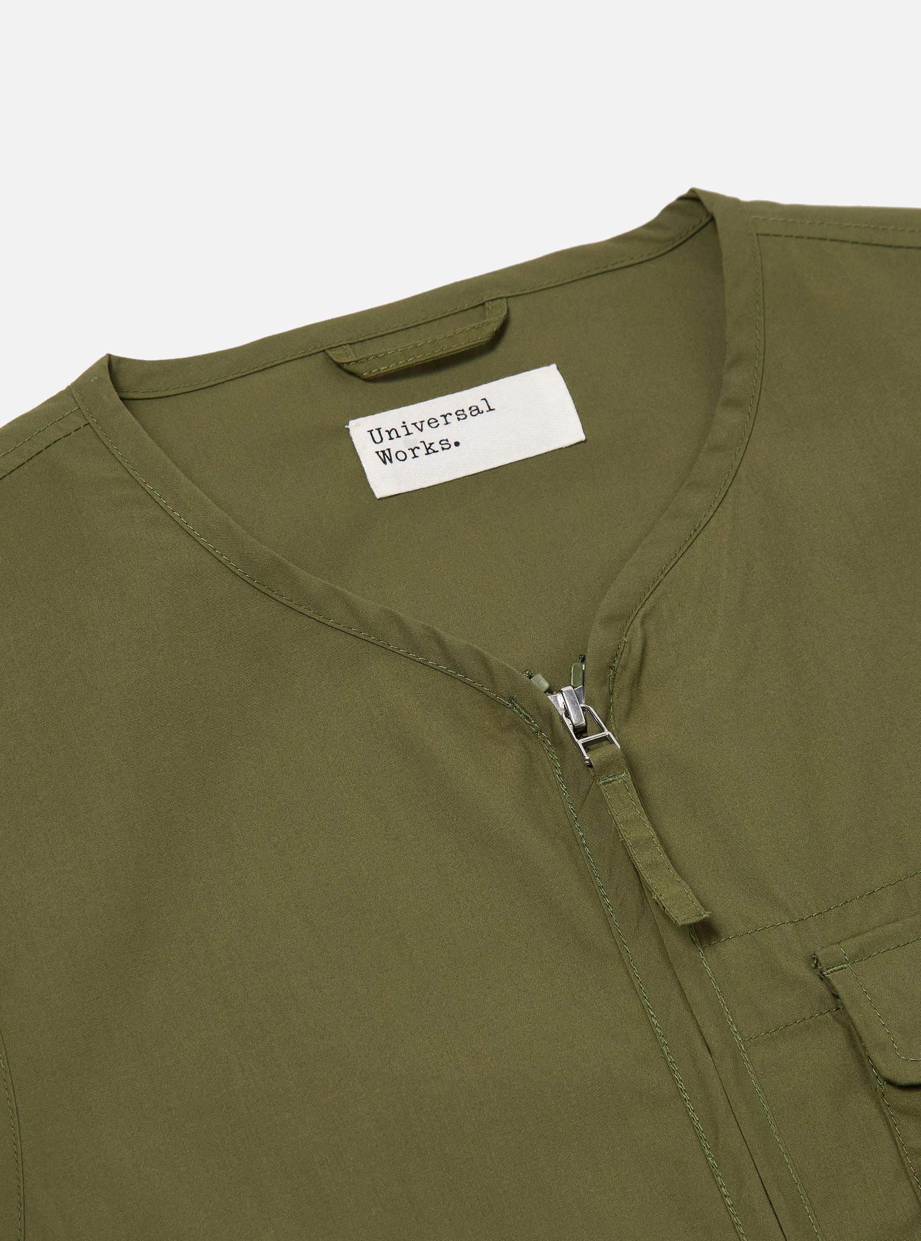 Olive Recycled Polytech Parachute Liner Gilet Product Image