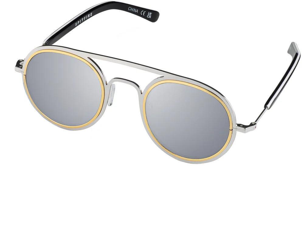 Spitfire Tipton Sunglasses -Silver/Gold/Silver Mirror Product Image