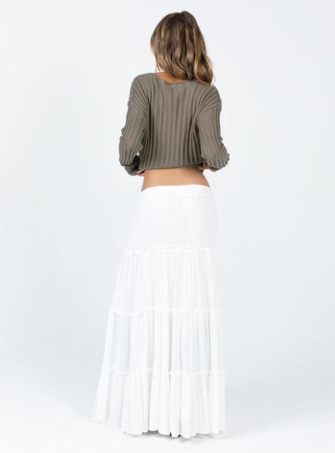 Miriah Maxi Skirt White Petite Product Image