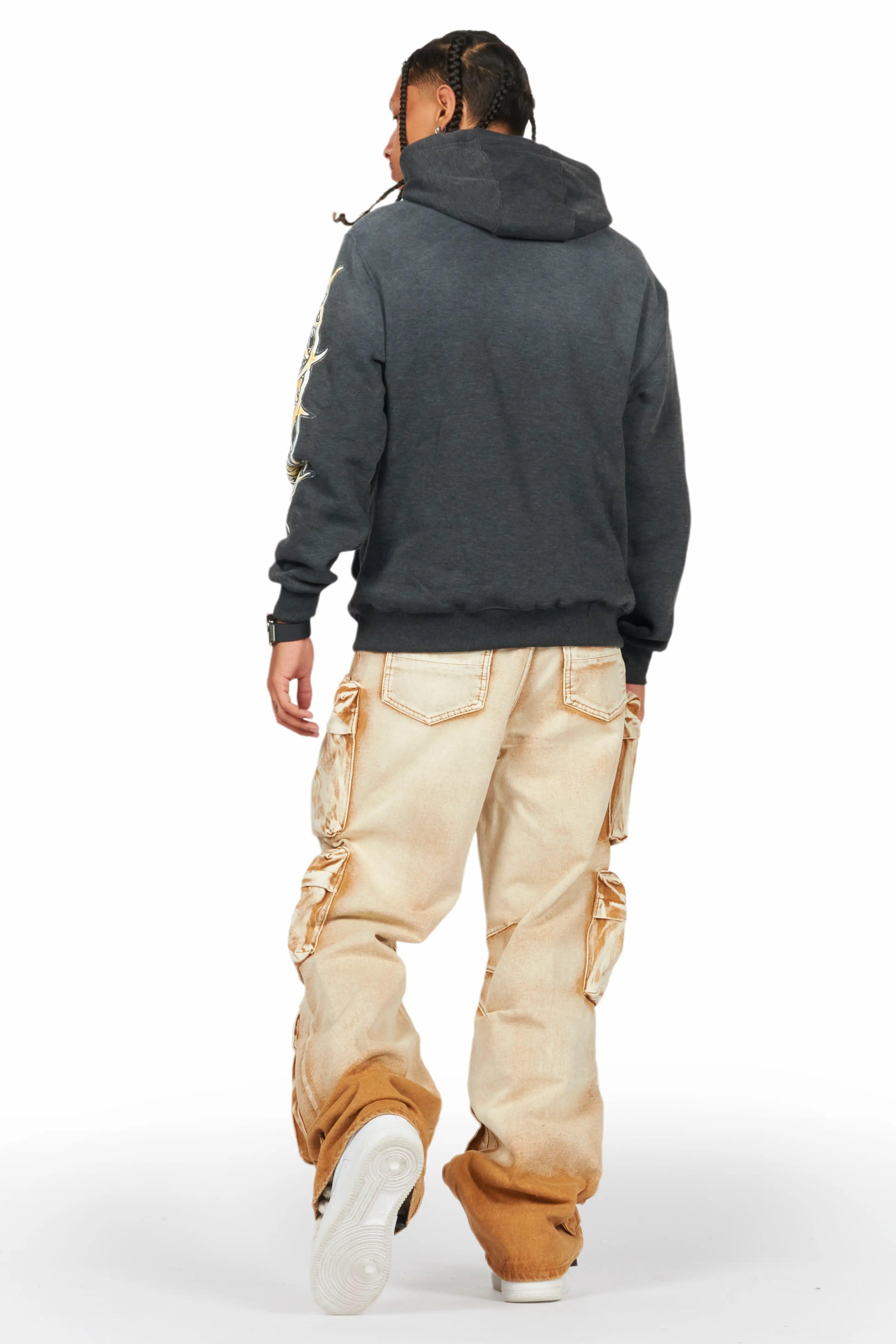 Lenz Beige Baggy Fit Jean Male Product Image