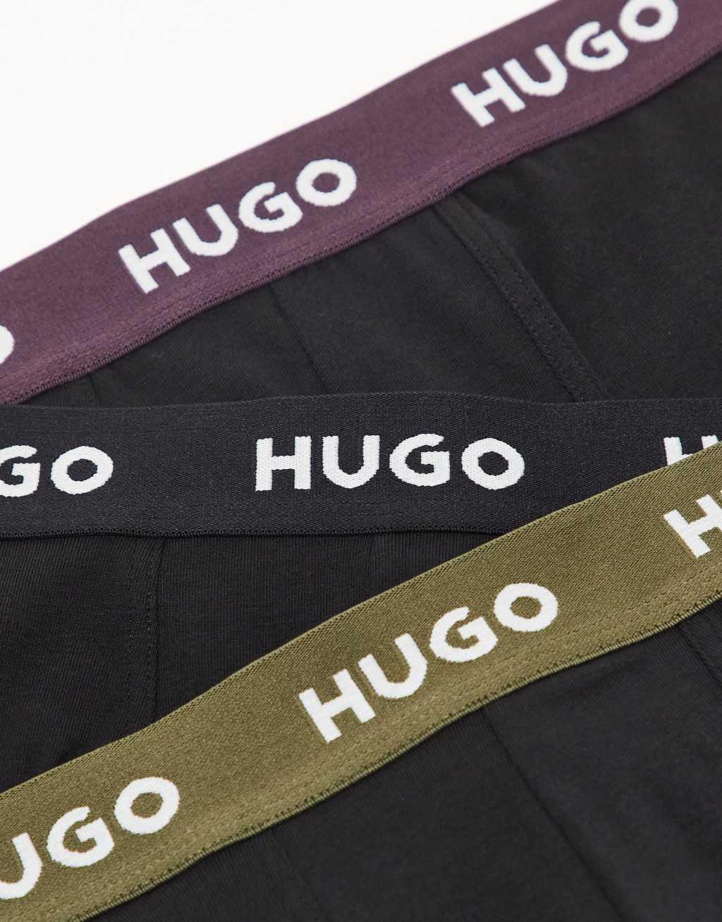 HUGO Bodywear 3 pack trunks in multi Product Image