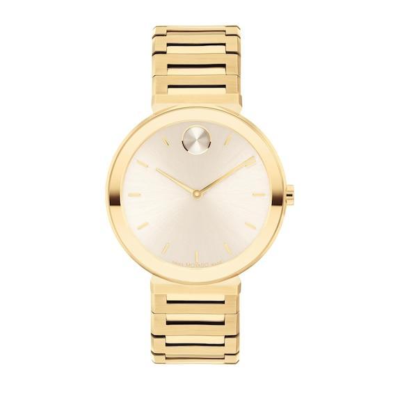 Movado Bold Womens Quartz Analog Gold Stainless Steel Bracelet Watch Product Image