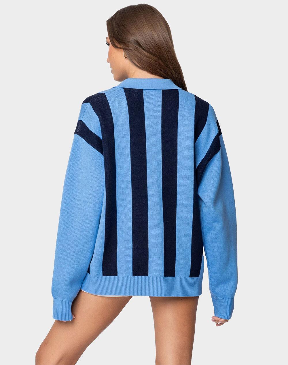 EDIKTED Larson Oversized Polo Sweater Product Image