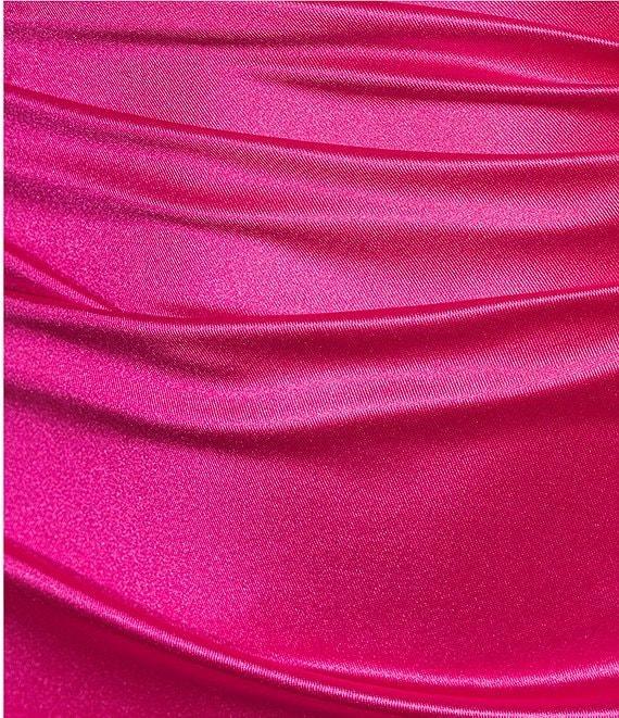 B. Darlin Sleeveless Satin X-Back Long Dress Product Image