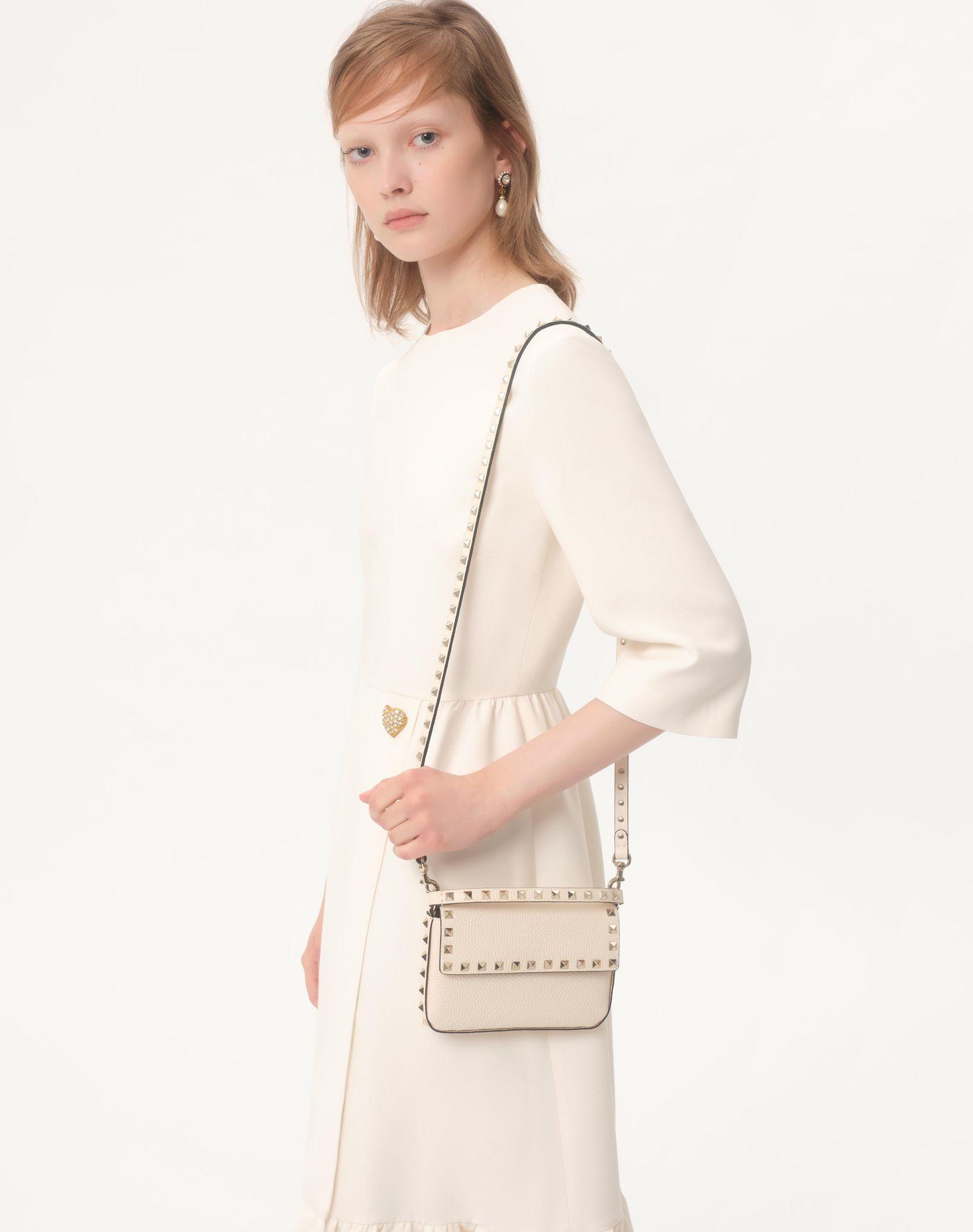 Rockstud Grainy Calfskin Pouch Product Image