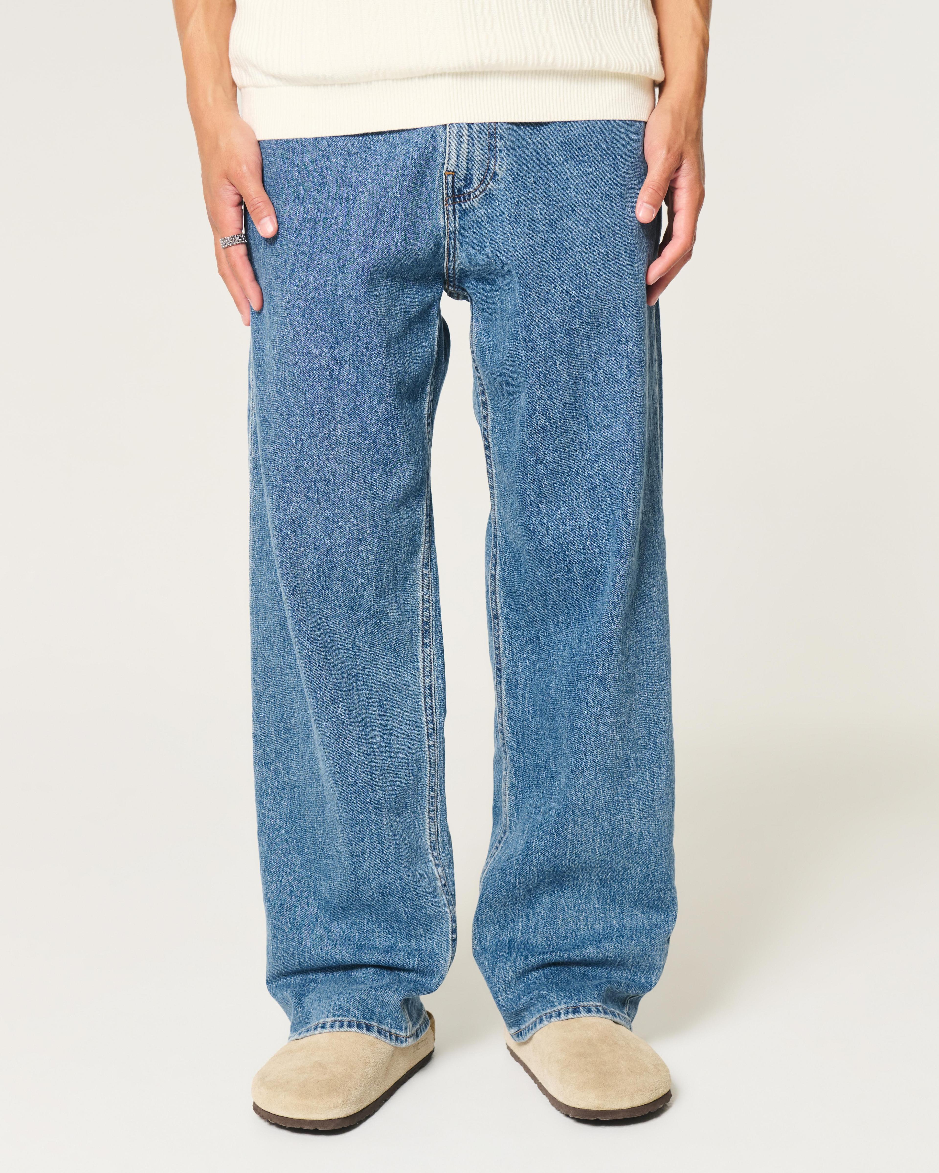 Medium Wash Baggy Jeans Product Image