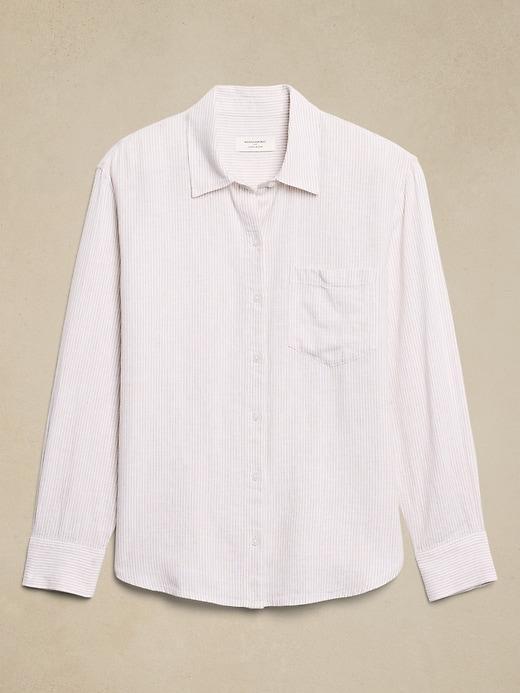 Classic Linen-Blend Shirt Product Image