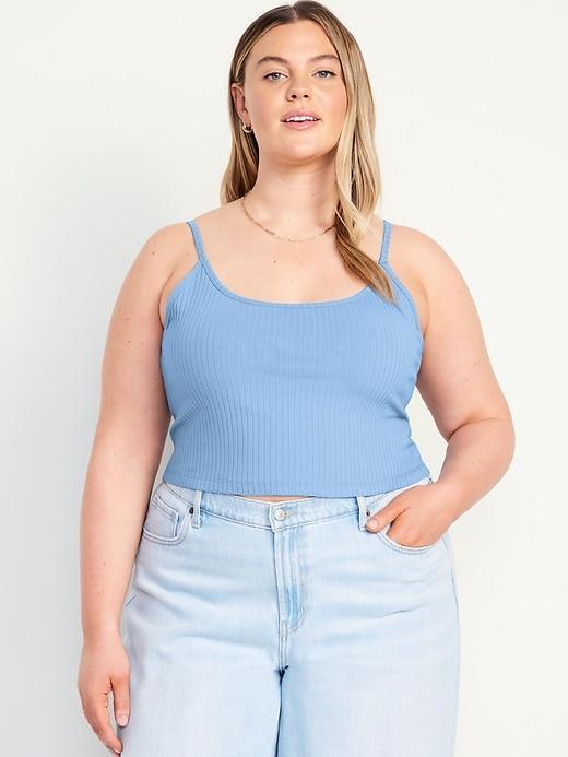 Fitted Ultra-Crop Ribbed Cami Product Image