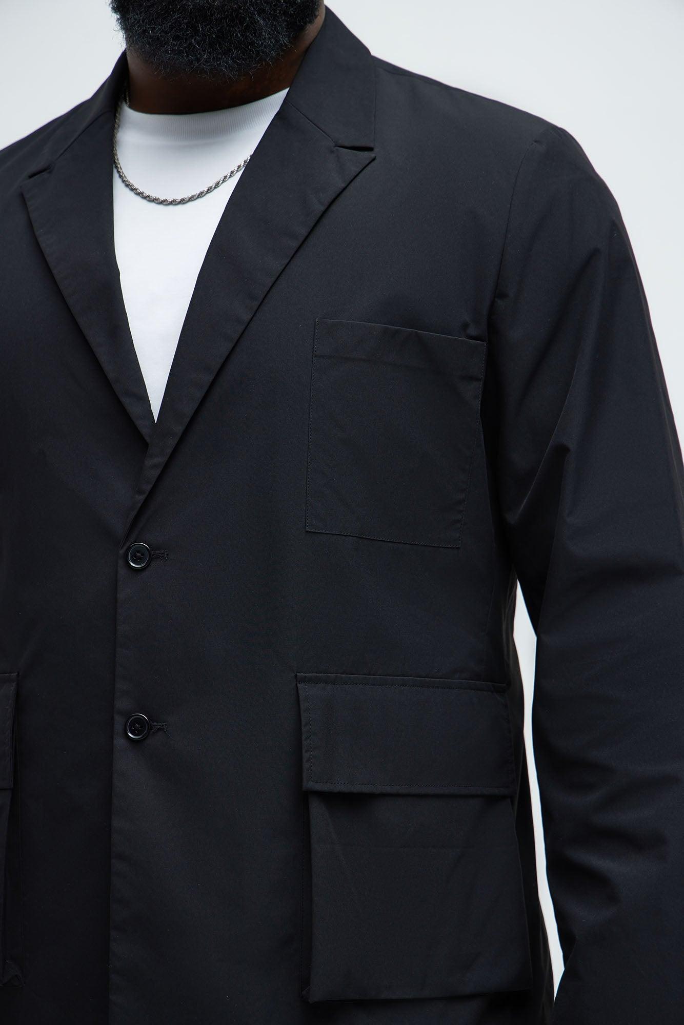 Ansel Tech Blazer - Black Product Image