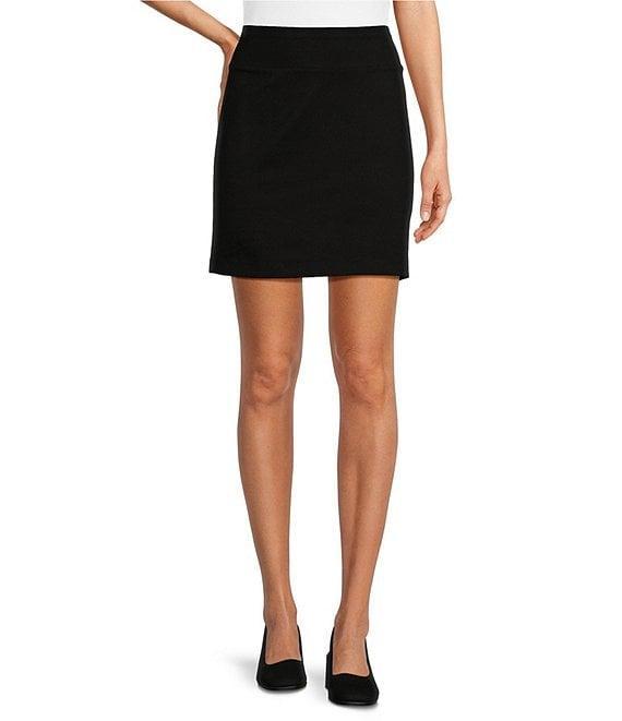 Eileen Fisher Washable Flex Ponte Double Knit Pull-On Mini Skirt Product Image