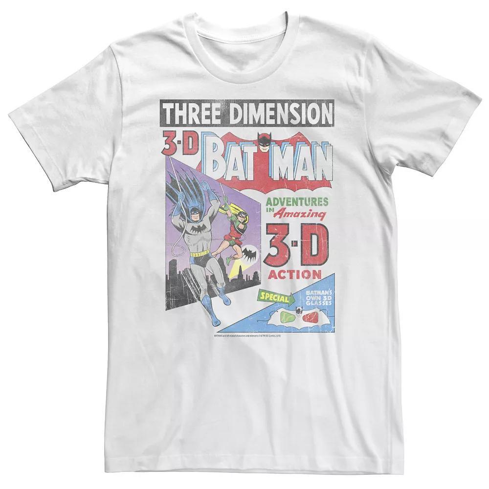 Big & Tall DC Comics Batman 3-D Vintage Comic Cover Tee, Men's,  Product Image
