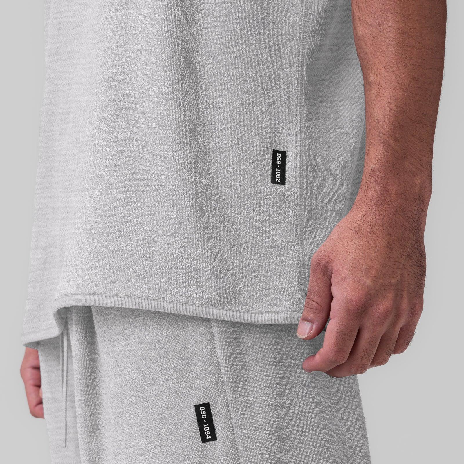 1092. Towel Terry Cutoff - Heather Grey Product Image