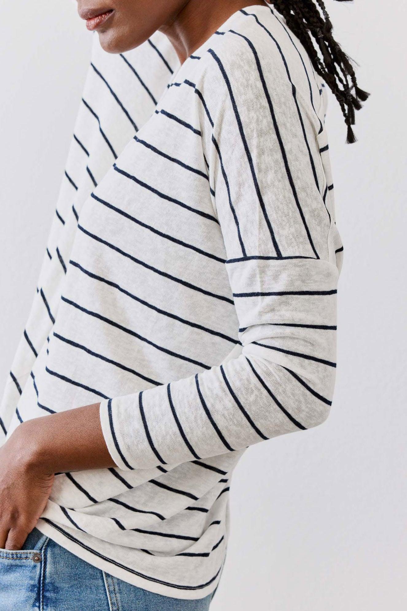 The Striped Dolman Long Sleeve Top Product Image