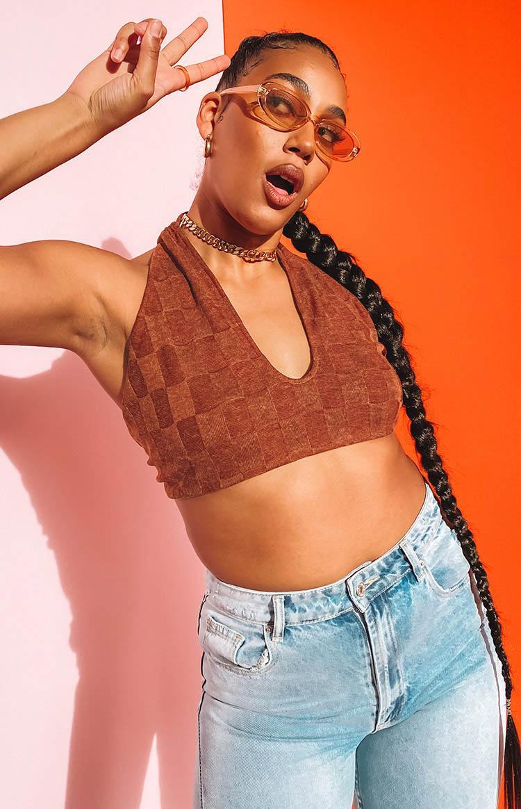 Bradley Crop Top Brown Product Image