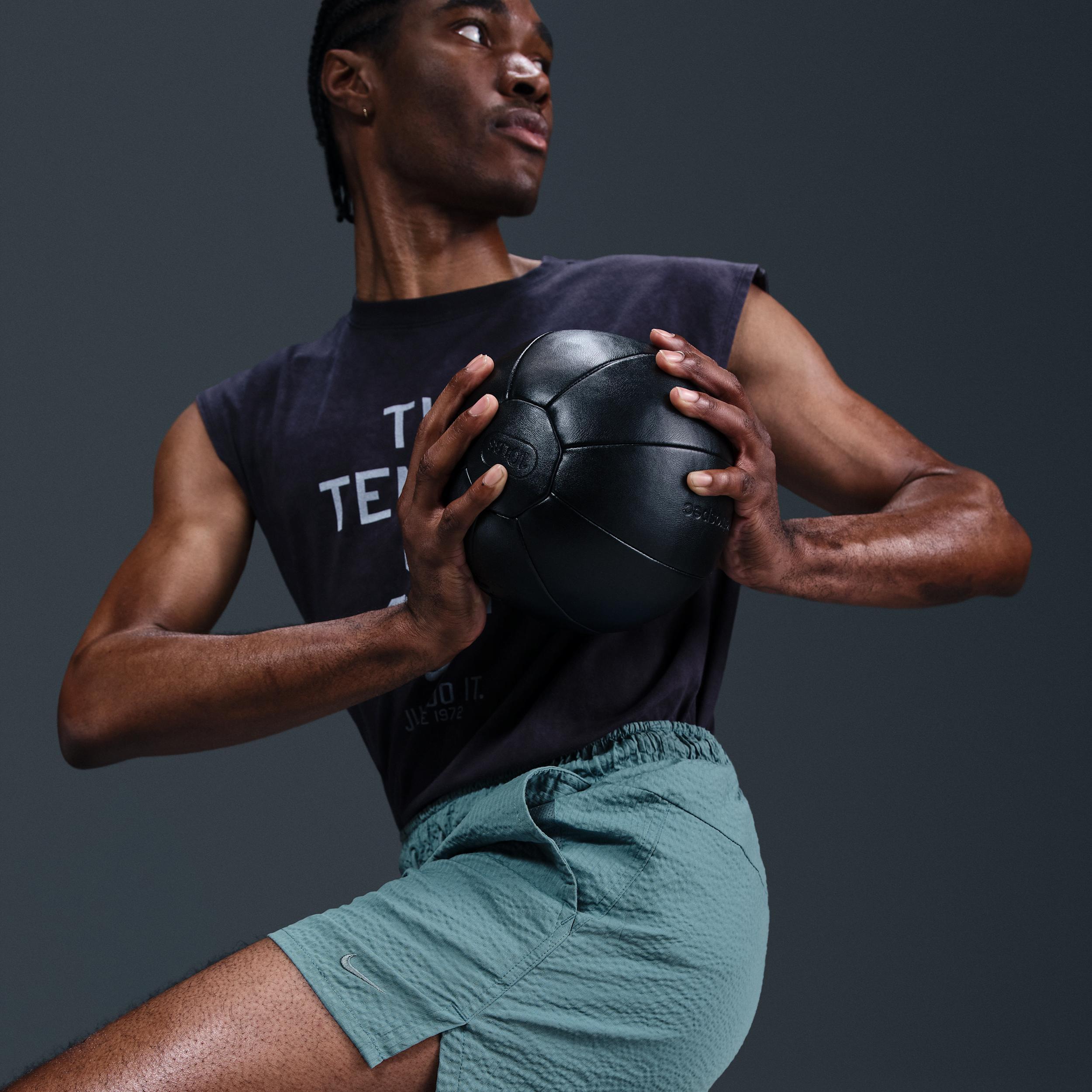 Nike Mens Unlimited Dri-FIT 5 Unlined Seersucker Versatile Shorts | HJ4091-006 Product Image