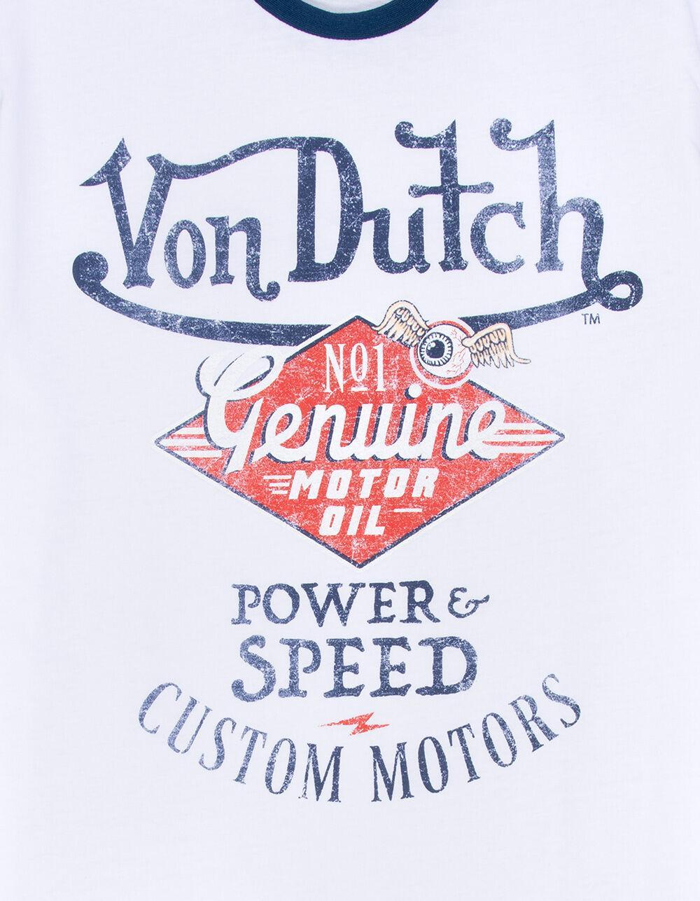 VON DUTCH Custom Motors Mens Ringer Tee Product Image