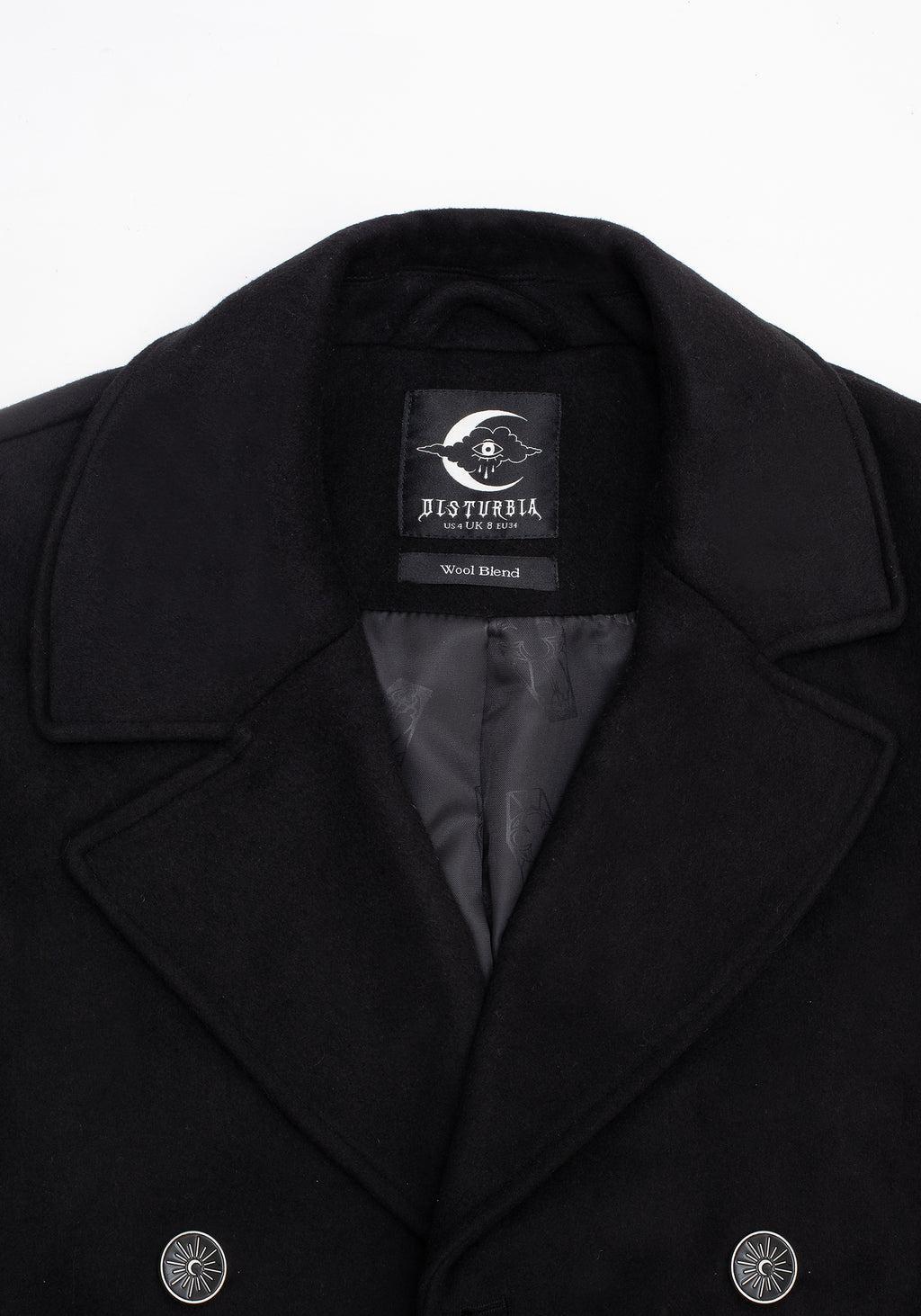 Theia Double Breasted Longline Wool Blend Coat Product Image