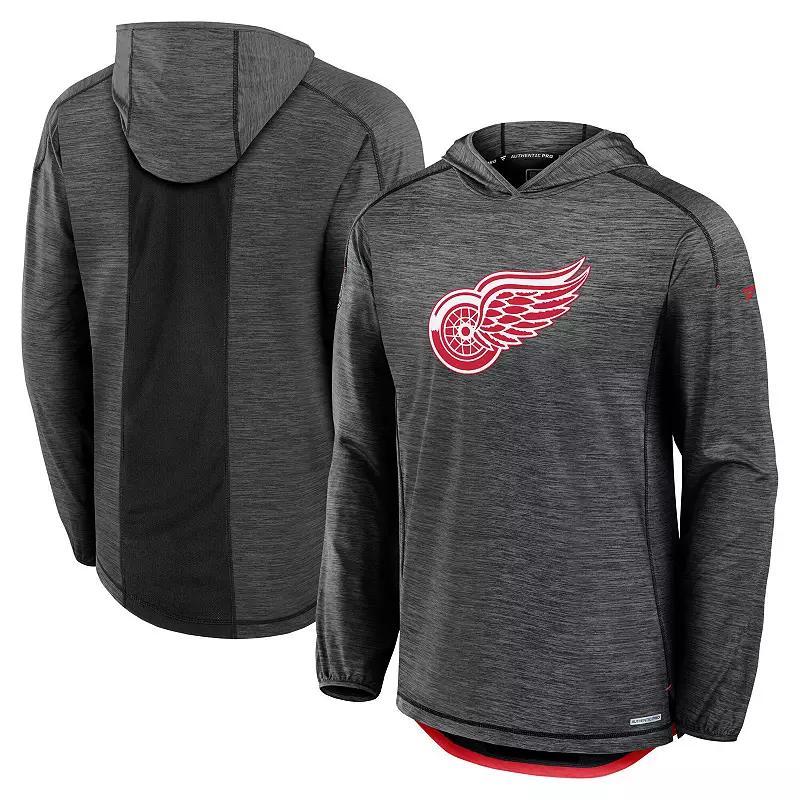 Mens Fanatics Detroit Red Wings Authentic Pro Rink Lightweight Pullover Hoodie Product Image